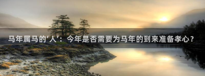 BB贝博艾弗森平台注册入口：马年属马的‘人’：今年是否需要为马年的到来准备孝心？