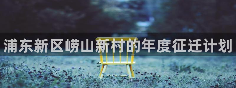 BB贝博艾弗森2平台注册：浦东新区崂山新村的年度征迁计划